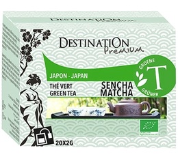 Destination Sencha Matcha organic green tea - 20 sachets