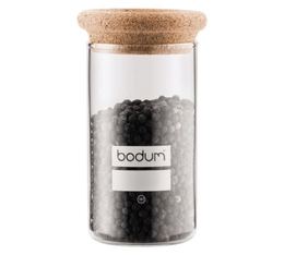 BODUM YOHKI Glass food storage jar with cork lid - 0.6L capacity