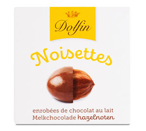Dolfin - noisettes enrobées de chocolat au lait