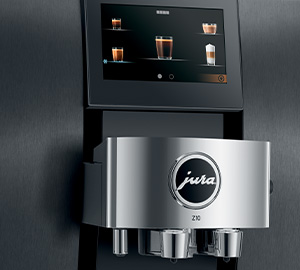 Ecran intuitif machine a cafe grain Jura Z10 Dark Inox