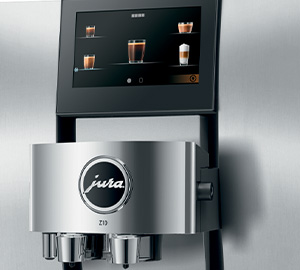 Ecran intuitif machine a cafe grain Jura Z10 White Aluminium