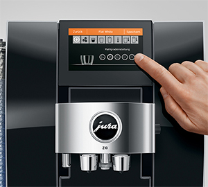 Ecran intuitif machine a cafe grain Jura Z10 Diamond Black