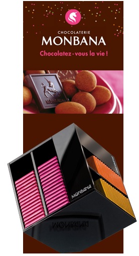 Carré de chocolat noir 70% cacao - Le Napolitain de Monbana - Par 200