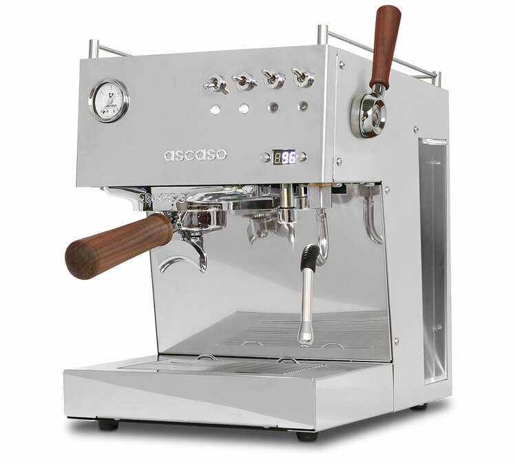 Ascaso Steel Duo Plus machine à café expresso inox et finitions bois