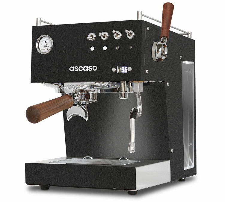 Ascaso Steel Duo Plus machine à café expresso inox noir et finitions bois
