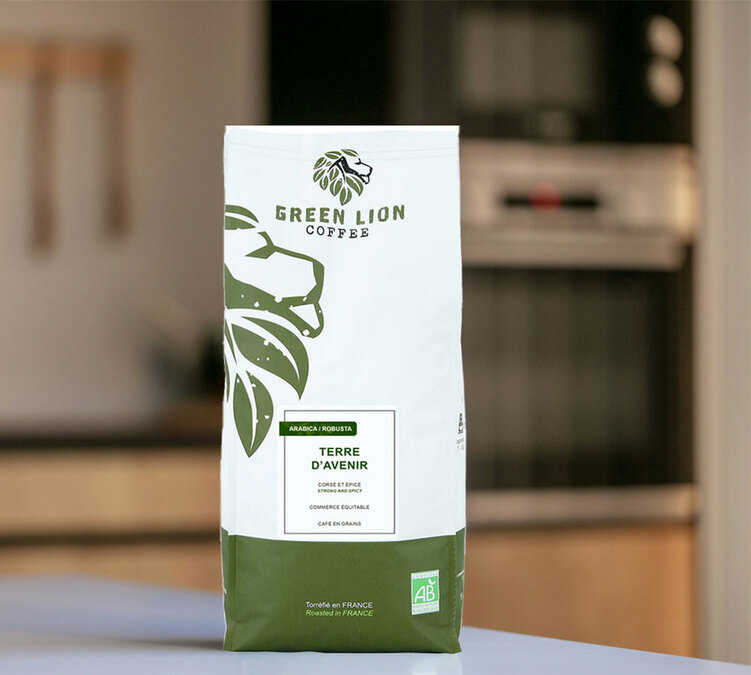 cafe en grain 25kg green lion coffee