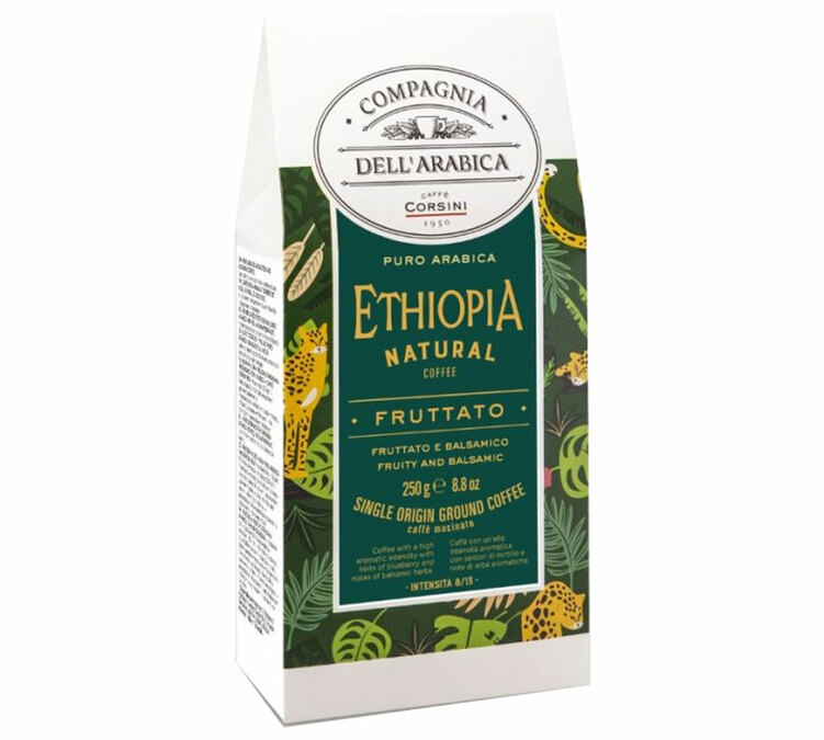 ground coffee corsini ethiopia harenna forest wild 250g