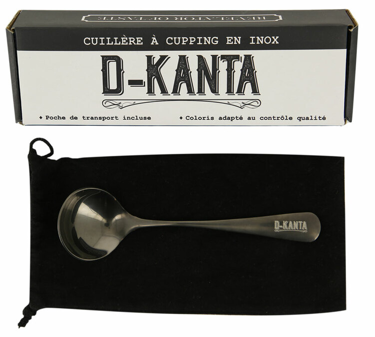 Cuillère à cupping  D-KANTA en acier inoxydable teinté