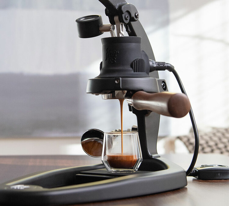 Flair 58 + machine à café à levier bottomless