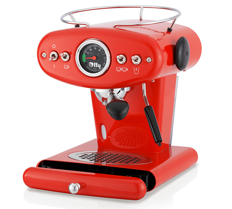 machine à café expresso ILLY X1 Anniversary ESE & Ground rouge