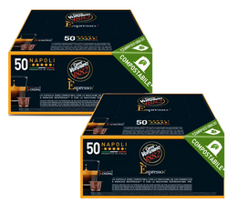 Pack 100 capsules Napoli - compatible Nespresso® - CAFFE VERGNANO