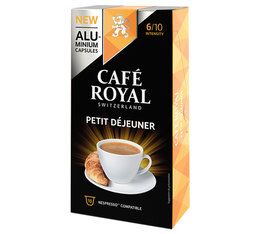 Capsules Aluminium Café Royal Petit Déjeuner x10 pour Nespresso