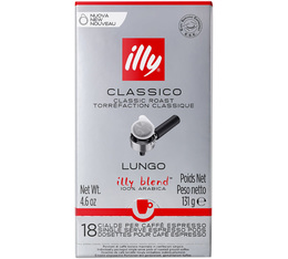 18 dosettes ESE Lungo normal Rouge - ILLY