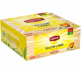 Thé Noir Yellow Label Bio 100 sachets enveloppés - Lipton Feel Good Selection 