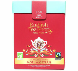 Thé de Noël - Noël à Ceylan Thé Noir Cannelle et Épices bio - 80g vrac - English Tea Shop