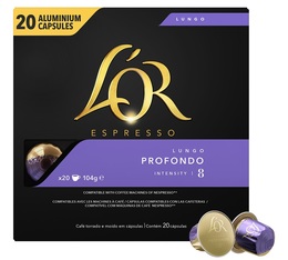 20 capsules compatibles Nespresso® Lungo Profondo  - L'OR ESPRESSO 