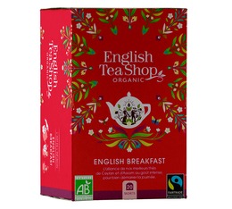 Thé noir English Breakfast bio & Fairtrade - 20 sachets fraicheurs - ENGLISH TEAN SHOP