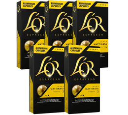 L'Or Espresso Capsules Lungo Mattinata Nespresso Compatible x 50