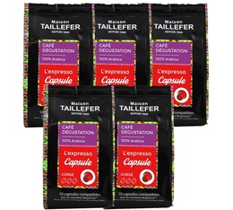 Pack 50 Capsules Expresso Italien - Nespresso® compatible - MAISON TAILLEFER