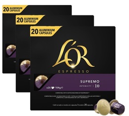 L'or Espresso Supremo compatibles Nespresso® - 3x 20 capsules