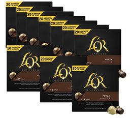 Offre exceptionnelle 7 + 3 L'or Espresso Forza 20 capsules compatibles Nespresso®
