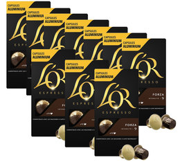 Offre exceptionnelle 7 + 3 L'or Espresso Forza compatibles Nespresso® - 10 capsules