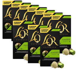 Offre exceptionnelle 7 + 3 L'or Espresso Lungo Elegante compatibles Nespresso® - 10 capsules 52g