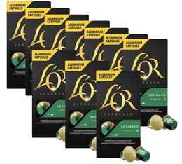 Offre exceptionnelle 7 + 3 L'or Espresso Satinato compatibles Nespresso® - 10 capsules