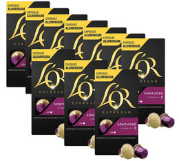 Offre exceptionnelle 7 + 3 L'or Espresso Sontuoso 10 capsules compatibles Nespresso®