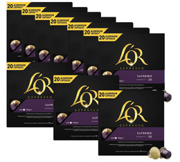 Offre exceptionnelle 7 + 3 L'or Espresso Supremo compatibles Nespresso® - 20 capsules