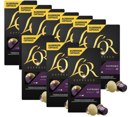 Offre exceptionnelle 7 + 3 L'or Espresso Supremo compatibles Nespresso® - 10 capsules