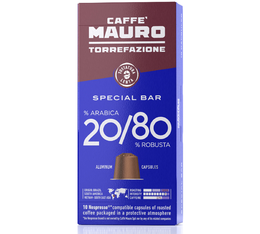 10 capsules compatibles Nespresso® Special Bar 20/80 - CAFFE MAURO
