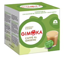 16 Capsules compatibles Nescafe® Dolce Gusto® espresso caffè al ginseng - GIMOKA 