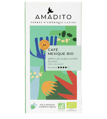 10 Capsules compatibles Nespresso® Biodégradables Amadito - Mexique Bio