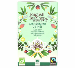 Assortiment de thés Bio 20 sachets - 4x5 mélanges de sachets fraicheurs - English Tea Shop 