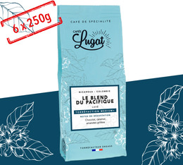 Cafés Lugat Le Blend du Pacifique - 6x250g - Grains