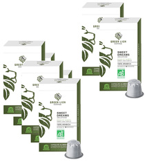Offre Spéciale 5+2 - 70 Capsules Bio Sweet Dreams décaféiné - Nespresso compatible - GREEN LION COFFEE