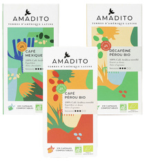 30 Caspules Nespresso® Biodégradables compatibles Amadito - Pack découverte 