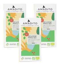 30 Caspules Nespresso® Biodégradables compatibles Amadito - Décaféiné Bio