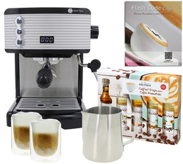 Machine expresso KOTTEA CK150S + pack barista Latte Art
