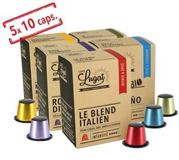 Pack Blend - 50 capsules - Nespresso compatible - CAFES LUGAT