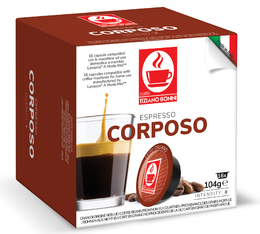 16 Capsules compatibles A Modo Mio Corposo - CAFFE BONINI