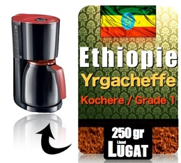 Café moulu pour cafetière filtre - Yrgacheffe Kochere (Grade 1) Ethiopie - 250 gr - Lionel Lugat