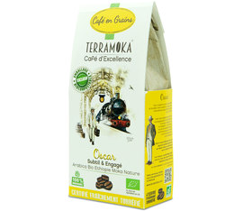 200g Café en grains 100% arabica Bio Oscar Ethiopie - TERRAMOKA