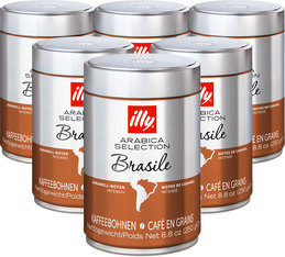 Café en grains Illy Monoarabica Brasile - 6x250 gr