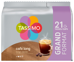 21 dosettes Café Long Classic - TASSIMO 