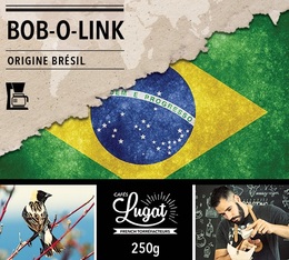 Café moulu pour cafetière filtre : Brésil - Bob-o-link - 250g - Cafés Lugat