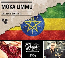 Café en grains : Ethiopie - Moka Limmu - 250g - Cafés Lugat