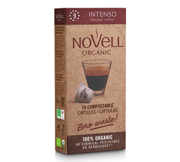 Novell Organic Coffee Pods Intenso Compostable Capsules x 10