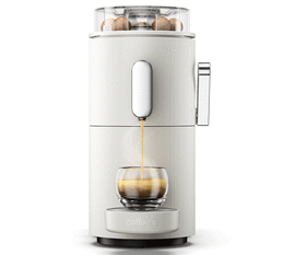 Machine COFFEE B by Café Royal - GLOBE blanc cassée  - Très bon état